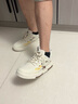 森馬（Senma）男鞋夏季休閑百搭小白鞋子男士軟底輕便厚底增高板鞋男款鏤空透氣 米色 42 曬單實(shí)拍圖