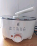 三角牌電火鍋電煮鍋家用多功能鍋宿舍用鍋蒸煮炒鍋小電鍋一體1-2-3-4-6人上蒸下煮可炒菜泡面鍋電熱鍋 5L 【27CM鍋口丨送304蒸籠】 曬單實(shí)拍圖