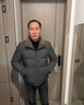 啄木鳥(niǎo)羽絨服男爸爸裝冬季羽絨外套中年男士加厚防寒服爺爺冬裝老人衣服 黑色【90%羽絨】 XL 180【建議126-140斤】 曬單實(shí)拍圖