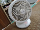 海爾（Haier） 電風(fēng)扇迷你USB手持充電臺式循環(huán)扇風(fēng)扇輕音辦公室桌面小型掛壁風(fēng)扇小型空氣循環(huán)扇學(xué)生宿舍風(fēng)扇 搖頭款LSF-CE101(W) 曬單實(shí)拍圖