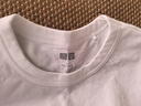 優(yōu)衣庫合作款女裝大師T圓領(lǐng)T恤短袖正肩素色白T474404 00 白色 L /160/88A 曬單實拍圖