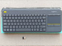 羅技（Logitech）K400Plus無線鍵盤觸控 安卓智能電視電腦筆記本辦公鍵盤 觸摸面板無線觸控鍵盤電池緊湊型即插即用 黑色 曬單實拍圖