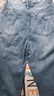 真維斯（Jeanswest）2025秋冬季新款高腰窄版直筒牛仔褲女士高個(gè)子顯瘦休閑闊腿長(cháng)褲子 復古藍長(cháng)褲 XL 曬單實(shí)拍圖