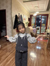G.DUCKKIDS小黃鴨女童秋季套裝2025新款洋氣兒童毛線(xiàn)馬甲三件套女寶寶春秋裝 灰色 90 建議1~2歲【 80-90cm】cm 曬單實(shí)拍圖