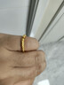 中國黃金（CHINA GOLD）金箍棒黃金戒指男女款足金素圈指環(huán)手飾新年節生日禮物送女友愛(ài)人 金箍棒戒指 約1g 圈號12 曬單實(shí)拍圖