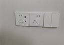 施耐德電氣單聯(lián)六類電腦插座 86型網(wǎng)絡(luò)網(wǎng)線信息插座面板 桓悅系列 清雅白色 曬單實(shí)拍圖