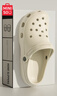 名創(chuàng  )優(yōu)品（MINISO）洞洞鞋男女夏季外穿沙灘涼鞋防滑厚底踩屎感包頭涼拖鞋骨白42-43 曬單實(shí)拍圖