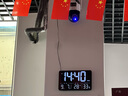 漢時(shí)（Hense）LED大屏電子鐘掛墻客廳數(shù)字時(shí)鐘桌面鬧鐘智能對(duì)時(shí)掛鐘HW600黑WIFI 曬單實(shí)拍圖