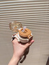 納登卡皮巴拉保溫杯學生專用便攜雙飲斜跨水壺兒童可愛不銹鋼吸管杯子 咖色480ml+3D貼5枚 曬單實拍圖