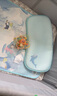 寶寶抑菌涼席幼兒園鯨魚噴泉冰絲涼席56*100CM+冰絲枕30×55CM 曬單實(shí)拍圖