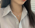 伊燦極簡(jiǎn)愛(ài)心項鏈女小眾設計感高級桃心鎖骨鏈2025年新款爆款氣質(zhì)頸鏈 極簡(jiǎn)愛(ài)心吊墜項鏈 曬單實(shí)拍圖