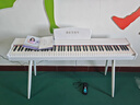 貝琪（Betsy）B351電鋼琴88鍵重錘成人兒童電子鋼琴家用練習(xí)初學(xué)者專業(yè)考級鋼琴 B351-重力度88鍵木紋白+圓腿琴架 曬單實拍圖