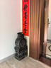 藍桂石雕門(mén)墩抱鼓石一對家用門(mén)口石獅子麒麟貔貅青石仿古做舊石鼓石墩 麒麟一對 高80cm 曬單實(shí)拍圖