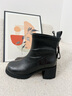卓詩(shī)尼厚底短靴女2026新款秋冬英倫風(fēng)馬丁靴不累腳粗跟切爾西靴子 黑色【四季單里】 -厚底小個(gè)子顯高 37 曬單實(shí)拍圖
