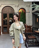 矜持范外套女2025秋冬新款卡其風(fēng)衣女中長(zhǎng)修身簡(jiǎn)約通勤潮顯瘦立 卡其綠 M 建議110以內(nèi) 曬單實(shí)拍圖