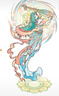 非人哉敦煌畫(huà)院聯(lián)名伎樂(lè )飛天亞克力立牌動(dòng)漫卡通動(dòng)漫周邊原創(chuàng  )收藏擺件 精衛 曬單實(shí)拍圖