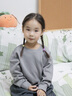 ELLE BABY兒童衛(wèi)衣男女通用透氣小童秋季上衣A類無骨縫卡通插肩袖 灰調(diào) 100 曬單實(shí)拍圖