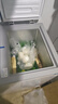 美菱（MeiLing）220升大容量家用商用冰柜 雙箱雙溫冷柜 頂開門一級能效節(jié)能 冷藏冷凍臥式冰箱BCD-220DT國家補貼 曬單實拍圖