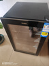 海爾（Haier）冰吧家用透明玻璃門(mén)小型冰吧客廳辦公室冰箱飲料茶葉冷藏柜水果保鮮柜 紅酒柜 立式冷柜客廳冰吧 108升全冷藏/新一級(jí)能效超省電 108L 曬單實(shí)拍圖