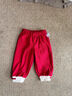 G.DUCKKIDS周歲女寶禮服秋季套裝紅色上衣褲子嬰兒服新中式寶寶衣服春秋唐裝 紅色套裝 80 cm身高71-78公分 曬單實(shí)拍圖