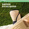 蕉下（beneunder）遮陽帽子女草帽防曬帽太陽帽便攜飄帶帽蛋卷GP745金 曬單實拍圖