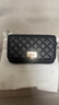 CHARLES&KEITH經(jīng)典菱格鏈條小方單肩斜挎包包女包生日禮物CK2-70160131 Black黑色 小包 曬單實(shí)拍圖