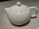 德化白瓷西施壺家用陶瓷功夫茶具過(guò)濾單壺簡(jiǎn)約羊脂玉白瓷茶壺 羊脂玉大西施壺(300ml)單壺 曬單實(shí)拍圖