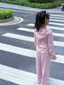 女童韓系穿搭春裝2025新款兒童洋氣炸街衛(wèi)衣套裝女大童春秋運(yùn)動服 粉色 150 曬單實(shí)拍圖