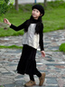 兜兜王國女童韓系慵懶風(fēng)穿搭套裝秋季2026新款女孩馬甲三件套兒童秋裝衣服 黑色 【馬甲+打底衫+闊腿褲】 150 曬單實(shí)拍圖