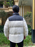 鴨鴨（YAYA）時(shí)空道宇系列羽絨服女短款2025秋冬新款立領(lǐng)撞色情侶男面包服外套 熊貓色 M （建議110-130斤） 曬單實(shí)拍圖