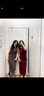 優(yōu)衣庫女裝針織Bra連衣裙無袖裙子氣質(zhì)收腰25秋冬新款480636 19 酒紅色 2XL /165/100 曬單實拍圖