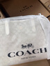 蔻馳（COACH）【禮物】【官方】奧萊女士女包經(jīng)典標(biāo)志CITY拉鏈托特包老花city30 沙黃色/粉筆白色（新版） 曬單實拍圖