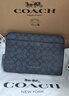 蔻馳（COACH）【專(zhuān)享直降】奧萊男士經(jīng)典標志老花拉鏈長(cháng)款手拿包錢(qián)包 QB/炭黑色/黑色 曬單實(shí)拍圖