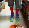 阿迪達(dá)斯（adidas）男童兒童F50 CLUB TF碎釘硬人造草坪寬幅魔術(shù)貼運(yùn)動足球鞋JI0034 曬單實拍圖