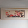 居月夢(mèng)新中式寫(xiě)意風(fēng)格牡丹圖純手工蘇繡刺繡畫(huà)沙發(fā)背景墻臥室客廳裝飾畫(huà) 寫(xiě)意牡丹75*180cm 曬單實(shí)拍圖
