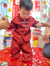 G.DUCKKIDS小黃鴨周歲禮服男寶寶抓周衣服女漢服百日宴百天滿月嬰兒套裝夏季 龍圖騰+帽子+流蘇【春秋款】 90 建議1~2歲【 80-90cm】cm 曬單實(shí)拍圖