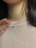 IDC人工培育鉆石項鏈經(jīng)典六爪鉑金套鏈送老婆趙露思情人節生日禮物女 PT950鉑金項鏈+鉑金吊墜NGTC國檢 50分鉆石D色VS/3EX 曬單實(shí)拍圖