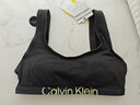Calvin Klein內衣【七夕禮物】女士美拉德ck無鋼圈輕運動U型背心文胸QF7400AD UB1-太空黑 L 曬單實拍圖