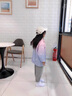 G.DUCKKIDS女童春秋裝外套2024新款兒童漸變色中大女孩春秋洋氣加絨潮沖鋒衣 粉色 9976 130cm 曬單實(shí)拍圖