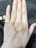周生生永系列 活動(dòng)小金環(huán)蝴蝶黃金手鏈足金少女心首飾50737B計價(jià) 17厘米 - 5.31克(含工費200元) 曬單實(shí)拍圖