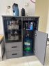 茶之坊實(shí)木茶吧機辦公家用智能飲水柜消毒柜一體冷熱飲水機帶遙控帶烘干下置水桶餐邊柜歐式茶吧機 619大高光灰（帶消毒柜） 冷熱型 溫熱 曬單實(shí)拍圖