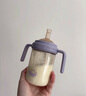 NOURI吸管杯奶瓶一歲以上直飲杯寶寶喝奶防嗆靜謐紫300ml重力球 曬單實拍圖