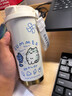 趣木也保溫杯水杯咖啡杯大容量吸管大學(xué)生保冷宿舍不銹鋼車(chē)載便攜男女 傲嬌吹風(fēng)小貓 500ml 曬單實(shí)拍圖