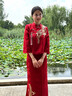 枝己新中式新娘旗袍訂婚禮服女2025新款婚紗主紗敬酒服結(jié)婚婚禮服婚服 DF101長(zhǎng)袖 M 曬單實(shí)拍圖