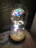 貝初眾七夕情人節(jié)送女生老婆生日禮物女永生花玫瑰花束小夜燈高級(jí)感擺件 彩金玫瑰「原木底座+環(huán)繞氛圍燈」 贈(zèng)粉色愛心禮盒 曬單實(shí)拍圖