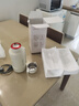 摩飛電器（Morphyrichards）電熱水壺 便攜式燒水壺 家用戶外旅行1L大容量雙層304不銹鋼保溫防燙旅行電水壺電熱水杯MR6061白 曬單實(shí)拍圖