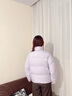波司登（BOSIDENG）25年新款羽絨服男女情侶短款90絨立領(lǐng)冬季保暖時(shí)尚外套B250246360 灰紫檀6443 M 165/88A 體重約110-120斤 曬單實(shí)拍圖