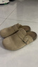 駱駝（CAMEL）松包2代半拖勃肯鞋舒適單鞋 L26S700001 杏色(半拖升級(jí)款) 38 曬單實(shí)拍圖