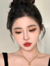 儒意（RUYI）紅色系口紅不掉色不沾杯不脫妝防水大牌正品唇釉七夕情人節禮物 曬單實(shí)拍圖