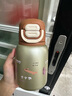 蘇泊爾（SUPOR）兒童保溫杯上學(xué)水杯水壺學(xué)生開學(xué)吸管杯純鈦內(nèi)膽 橡子棕KCV50CN20 曬單實拍圖
